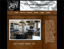 Tablet Screenshot of elegantappointments.com
